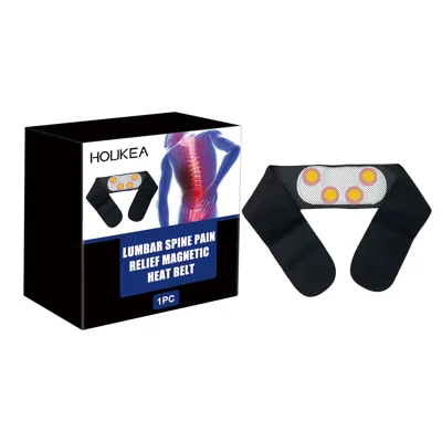 Ceinture Lombaire HOUKEA 110 cm Auto-chauffante avec Thérapie Magnétique, Soulagement des Douleurs du Dos, Soutien pour la Circulation Sanguine