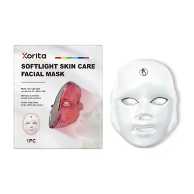 XORITA Multi-color LED Light Therapy Face Mask Beauty Treatment Portable Wireless Skin Care Device - 1 Piece