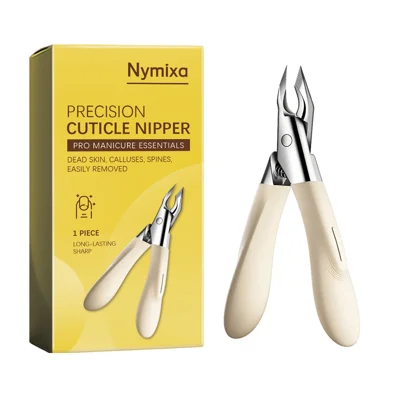 NYMIXA Präzisions-Cuticlen-Pinzette aus Kohlenstoffstahl, Nagelpflege-Tool für Maniküre und Pediküre – 1 Stück
