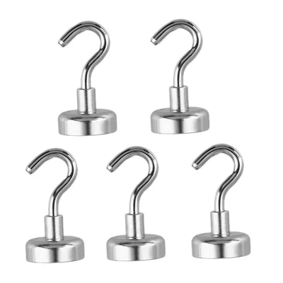 5Pcs Magnetic Hook Holder Heavy Duty Hanger Hanging Pothook - RPM-E10