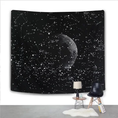 Constellation Tapestry Mandala Tapestry Wall Hanging Space Planet Wall Decor Beach Towel - 150x200cm