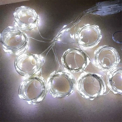 3 m x 2 m 200-LED-LED-Fee-String-Licht-Weihnachts-Hochzeits-Party-Dekoration Geschenk-USB-8-Modus-Vorhang-Fenster-LED-Licht - Weiß