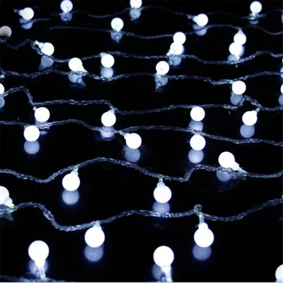 40-LED Solar Globe String Lights Battery Powered Fairy String Lights Gift 6m - White