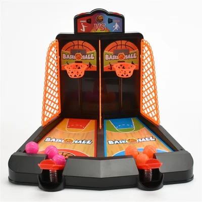 Tabletop Basketball Shooting Game Mini Classic Arcade Desktop Game Basketball Hoop Set - Orange