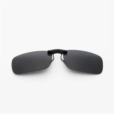 Polarized Sport Sunglasses Ray Clip Sunglasses Night Vision Driving Glasses - Dark Grey