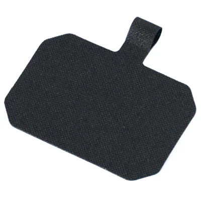Phone Tether Tab Curing Fabric Cell Phone Lanyard Patch Replacement Part - Black