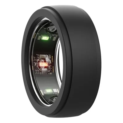 For Samsung Galaxy Ring Silicone Protective Case Size M Fits Size 10 - 13 Smart Ring Cover - Black