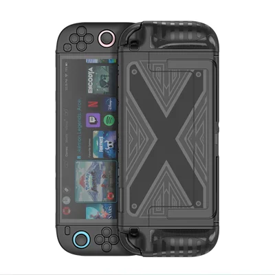 DUX DUCIS For Nintendo Switch 2 Grip Case Slim PC + TPU Case Protectors with X-Shaped Pattern - Black