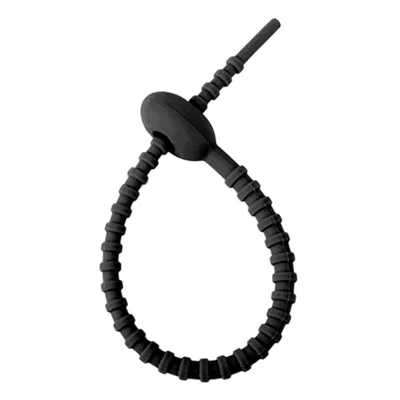 Bulk Purchasing 150mm Cable Ties Silicone Data Cable Management Organizer Wire Holder - Black