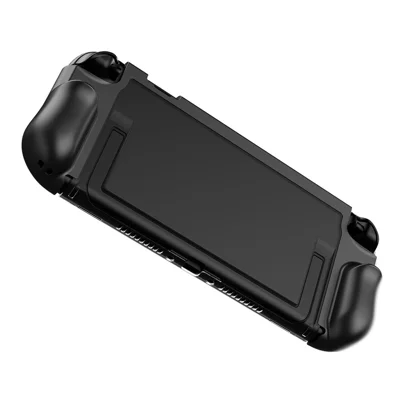 For Nintendo Switch 2 Game Console Transparent Case  TPU + PC Protective Cover - Black