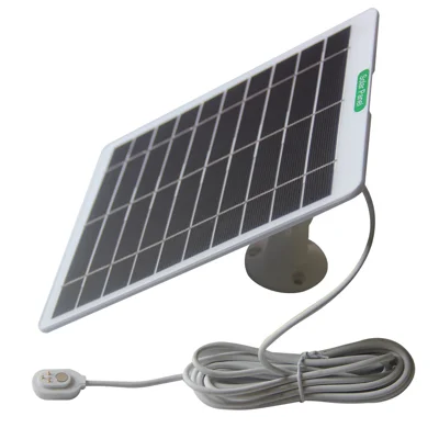 Solar Panel Charger 5W 5V for Arlo Pro 5S / Ultra / Pro 3 / Ultra 2 Magnetic Port Weatherproof 3m Cable - White