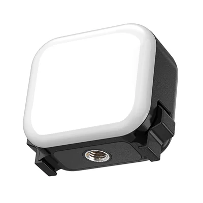 STARTRC Lumière LED carrée à température de couleur réglable, fixation rapide magnétique, pour caméras d'action - Noir