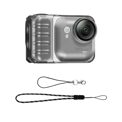 STARTRC pour Insta360 Go Ultra Étui de Caméra Antidérapant en TPU Transparent - Noir Mat