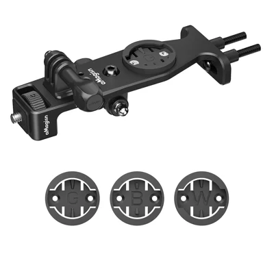 AMAGISN Aluminum Alloy Bike Computer Mount for Insta360/DJI/GoPro Camera Expansion Bracket  - Independent Handlebar