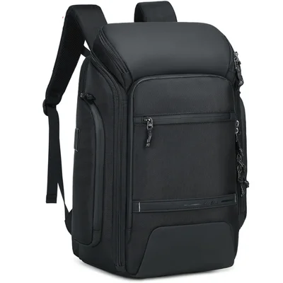 COOLBELL CB-8323 30L Zakentas 180 graden Openend Waterdichte Laptoprugzak met Externe Oplaadpoorten - Zwart