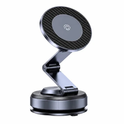 K001B Magnetic Car Phone Mount N52 Magnet 360 Degree Rotation Dashboard Stand Foldable Holder for Smartphone - Blue