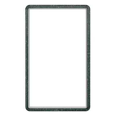 GW18 for PSA Card Slab Protector Case Transparent Glitter TPU + PC Impact Resistant Non-Slip Stackable Cover - Transparent Midight Green