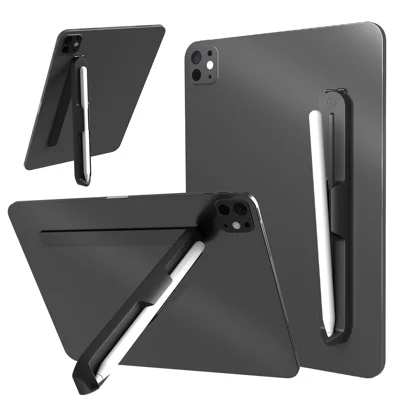 Supporto Pieghevole Magnetico LOVEMEI in Silicone per Apple Pencil e Stilo per Tablet Samsung - Nero