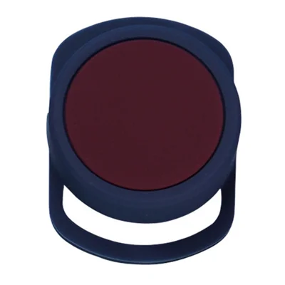 Size S, Rubberized Silicone Protective Case for Apple AirTag - Midnight Blue/Wine Red