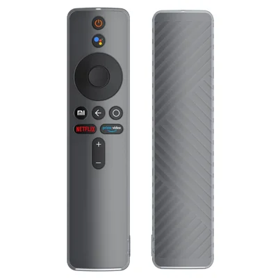 For Xiaomi Mi Box S 4K TV Stick Remote Control Case Protective Cover Shockproof Silicone Shell - Transparent