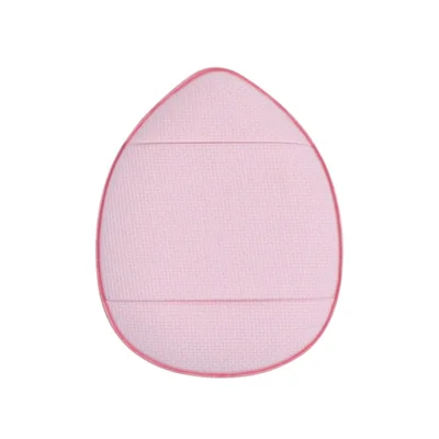 Mini Puff de Maquiagem de Couro PU Suave + Almofada Esponja de Beleza Finger Suporta Uso Duplo Seco e Úmido - Cor Aleatória