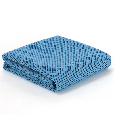 Two-sided Sweat-absorbent Sports Cold Towel Instant Cooling Towel (English Packing Upgraded) - Sky Blue