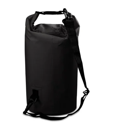 30L Outdoor Rafting Bucket Backpack Floating Waterproof Dry Bag - Black