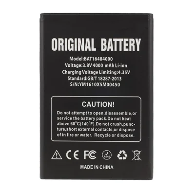 Pour Doogee X5 Max 4000mAh BAT16484000 Batterie Li-ion de Remplacement