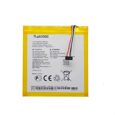 Batería de polímero de litio de 2580 mAh TLp025GC para Alcatel Pixi 4 7" 7.0 OT-8063 9003X 9003A