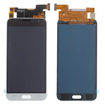 LCD Screen and Digitizer Assembly Replacement Part with Screen Brightness Adjustment IC for Samsung Galaxy J3 (2016) J320 - White