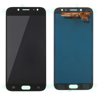 LCD Screen and Digitizer Assembly Part for Samsung Galaxy J7 2017 J730 with Screen Brightness IC and Adhesive Sticker - Black