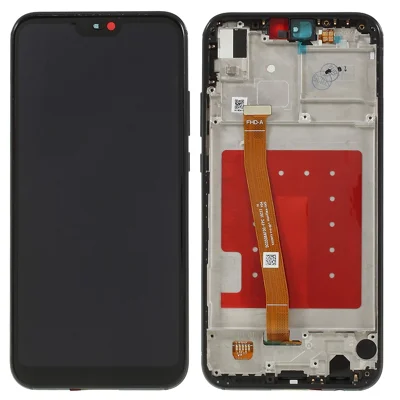 LCD Screen and Digitizer Assembly + Frame Replacement Part for Huawei P20 Lite / Nova 3e - Black