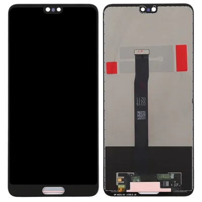 LCD Screen and Digitizer Assembly Spare Part (without Logo) for Huawei P20 (Non-OEM Screen Glass Lens, OEM Other Parts) - Black