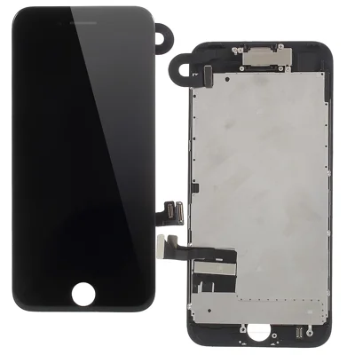 LCD Screen and Digitizer Assembly + Frame and Small Parts for iPhone 7 Plus 5.5 inch (Made by China Manufacturer, 380-450cd/m2 Brightness) - Black