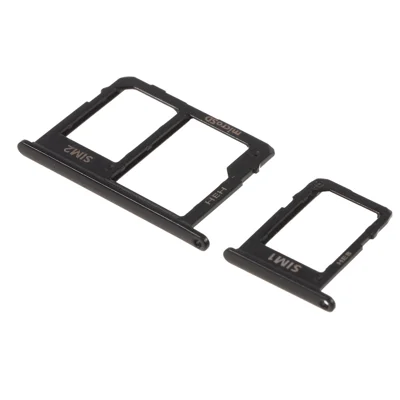 OEM SIM1 + SIM2/Micro SD Card Tray Holders Replace Part for Samsung Galaxy J6 (2018) - Black
