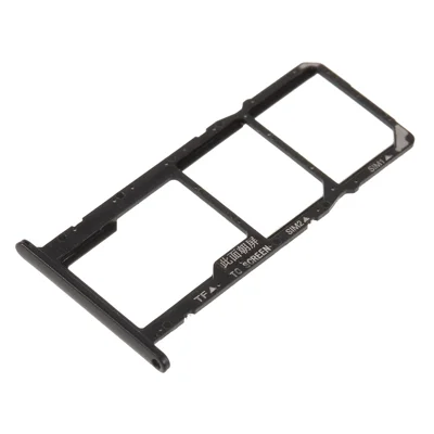 OEM Dual SIM Card + Micro SD Card Tray Holders Replacement for Huawei Y5 (2018) - Black