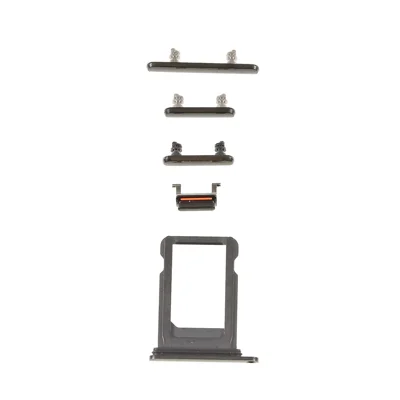 OEM for iPhone XS 5.8 inch Side Button Set (Mute / Power / Volume Buttons + SIM Card Tray) - Space Grey