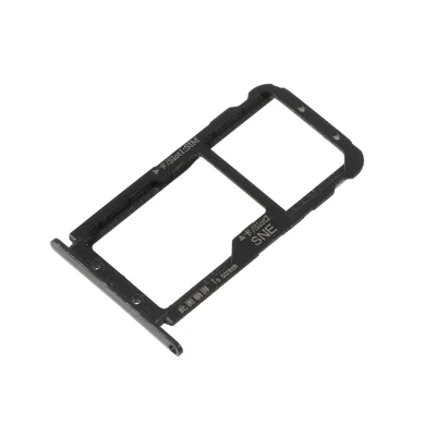 OEM Dual SIM Micro SD Card Tray Holder Replacement for Huawei Mate 20 Lite - Black
