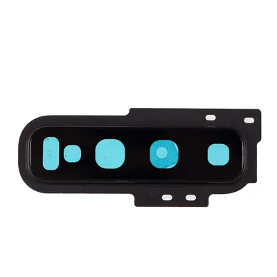 Anillo de cubierta de lente de cámara trasera OEM con lente de cristal para Samsung Galaxy S10 G973 - Negro