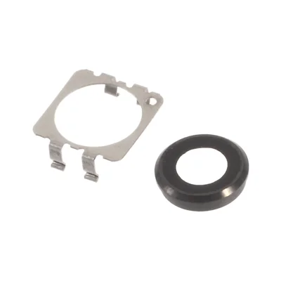 OEM Rear Camera Lens Ring + Bracket Replacement for iPhone 6s Plus - Black