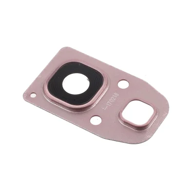 OEM Camera Frame Bracket with Glass Lens Part for Samsung Galaxy A3 (2017) A320 / A5 (2017) A520 / A7 (2017) A720 - Rose Gold Color