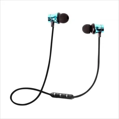 Casque d'écoute Bluetooth 4.2 sans fil intra-auriculaire avec aimantation XT-11 - Bleu