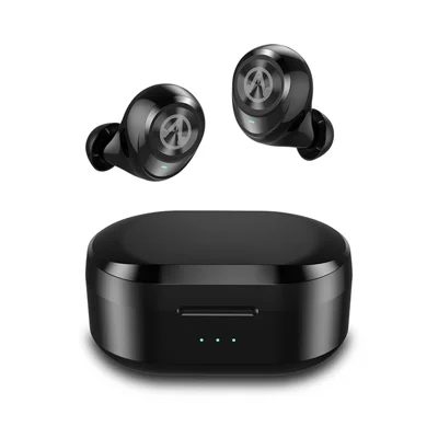TWS True Wireless Stereo Bluetooth-compatible 5.0 Earphones with Charging Box - Black