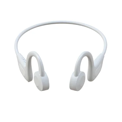 H801 Bone Conduction Headphone Bluetooth-compatible Neckband Calling Music Earphone Wireless Sports Stereo Headset Support TF Card - White