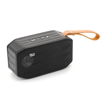 T&G TG296 Bærbar Bluetooth-kompatibel Højttaler Vandtæt Trådløs Højttaler med Understøttelse af TF-kort/FM/3,5 mm AUX/U-disk/Harddisk/Frit Hænder-opkald (CE) - Sort