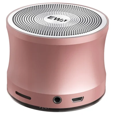 EWA A109 Pro enceinte portable Bluetooth 5.0 avec fonction TWS, lecteur MP3, caisson de basses (avec certificat CE) - Rose