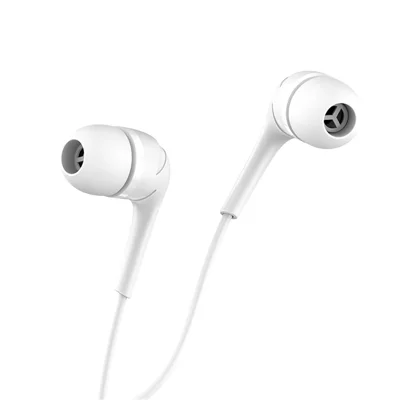 HOCO M40 Prosody Universal 3.5mm Wired In-ear Headset Earphone with Microphone for iPhone Samsung - White