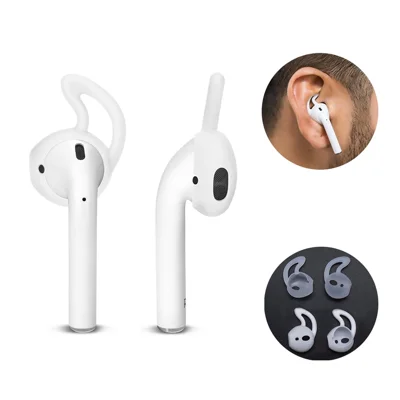 2 Pair / Pack HAT PRINCE Anti-lost Soft Silicone Earbuds Sports Ear-hook for Apple AirPods with Charging Case (2016)