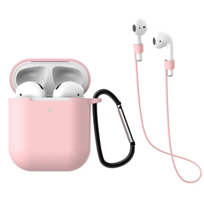 3 st/sats AirPods-hölje till Apple AirPods med laddningshölje (2019) / med trådlöst laddningshölje (2019) - Rosa
