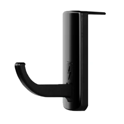 Kopfhörer-Kopfhörer-Ständer Monitorständer Halterung Kopfhörer-Aufkleber-Haken - Schwarz